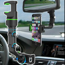 Load image into Gallery viewer, Car Phone Holder Multifunctional 360 Degree Rotatable Auto Rearview Mirror Seat Hanging Clip Bracket Cell Phone Holder for Car