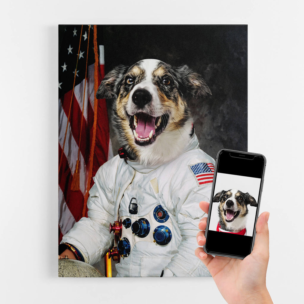 Astronaut Dog Portrait