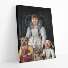 Load image into Gallery viewer, Victorian Mum &amp; Children Dog Portrait