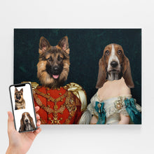 Load image into Gallery viewer, Victorian Couple Dog Portrait