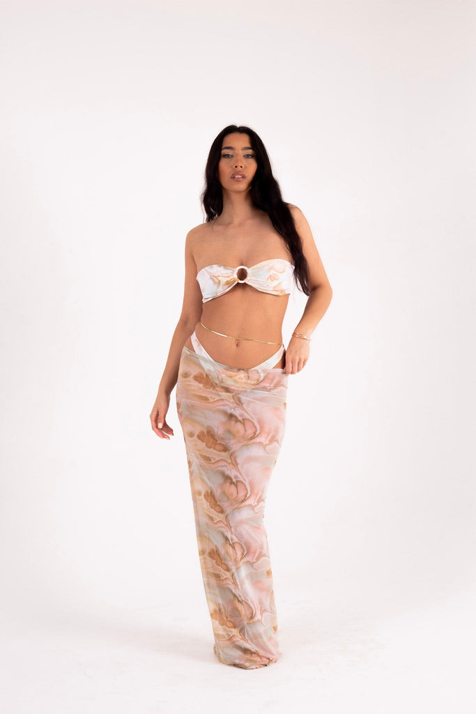 Dune mesh maxi skirt