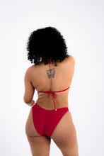 Load image into Gallery viewer, High leg bottoms (thong or brazilian back option) - deep red