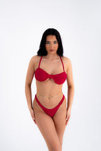 Load image into Gallery viewer, Ruched bottoms - deep red