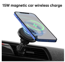 Load image into Gallery viewer, 15W Magnetic car wireless charger for Apple iPhone 14 Pro Max