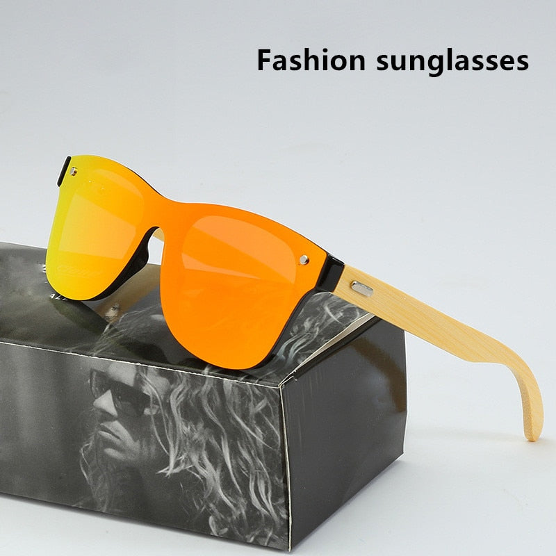 Natural Wooden Sunglasses Men Polarized Fashion Driver Goggles Original Wood Oculos de sol masculino