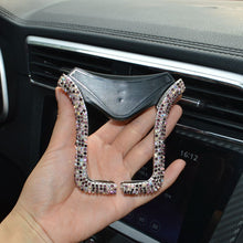 Load image into Gallery viewer, Universal Car Phone Holder with Bing Crystal Rhinestone Car Air Vent Mount Clip Cell Phone Holder for iPhone Samsung Car Holder