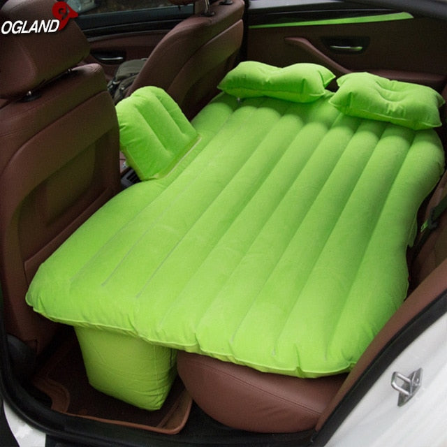 OGLAND Car Air Inflatable Travel Mattress Bed Universal for Back Seat Multi functional Sofa Pillow Outdoor Camping Mat Cushion