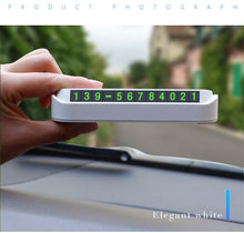 Load image into Gallery viewer, Car Temporary Parking Card Phone Number Card Plate Telephone Number Car Park Stop Automobile Accessories Car-styling 13x2.5cm