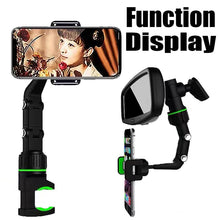 Load image into Gallery viewer, Car Phone Holder Multifunctional 360 Degree Rotatable Auto Rearview Mirror Seat Hanging Clip Bracket Cell Phone Holder for Car