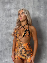 Load image into Gallery viewer, CYBER orange playsuit