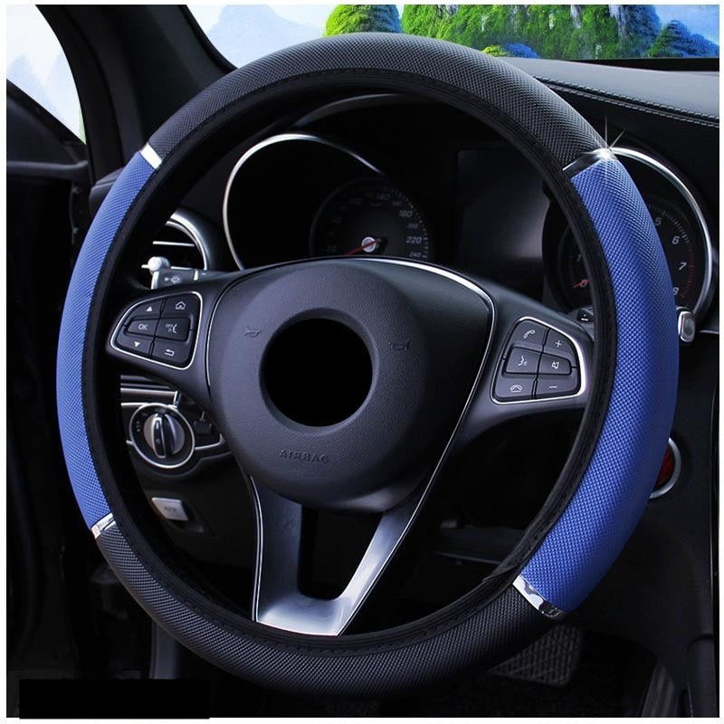 38CM Car Steering Wheel Cover Auto Steering Wheel Braid On The Steering Wheel Cover Case Funda Volante Universal Car Accessories