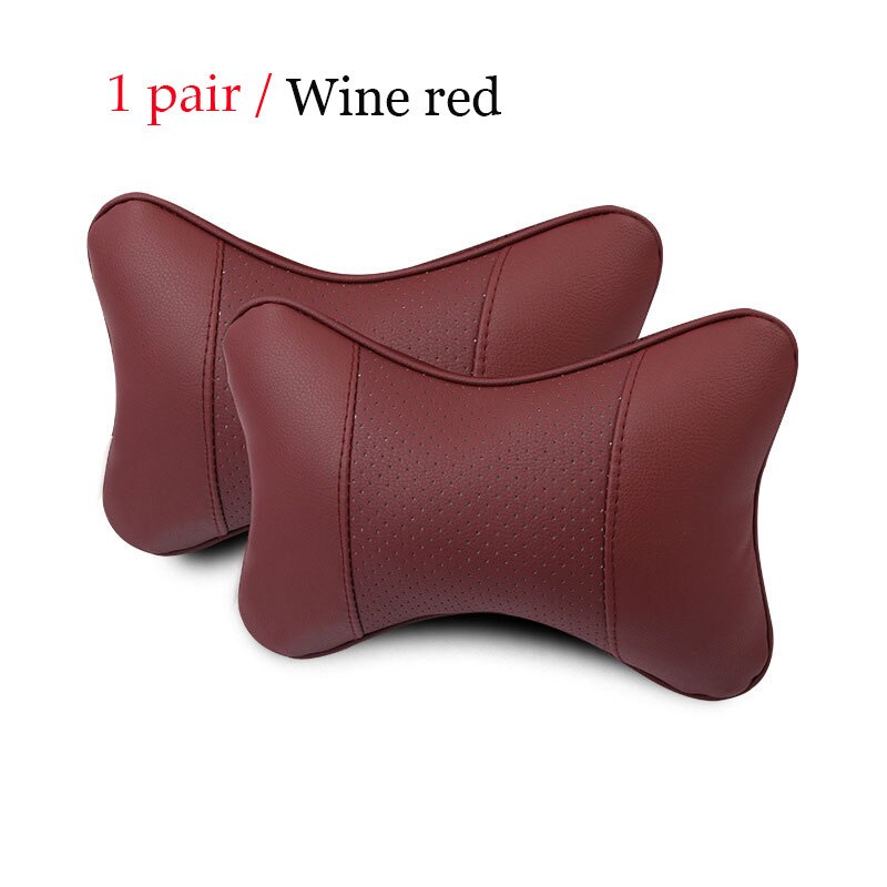 1 pair Luxury Linen material car headrest pillow Unisex Breathable Auto Neck Rest Headrest Cushion Pillows 4 seasons Universal