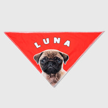 Load image into Gallery viewer, Personalised Dog Name Bandana Plain