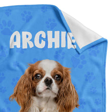 Load image into Gallery viewer, Dog Name Personalised Blanket