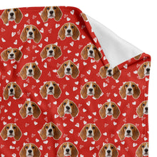 Load image into Gallery viewer, Dog Hearts Personalised Blanket