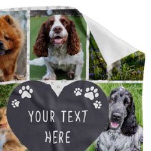 Load image into Gallery viewer, Dog Text Photo Blanket