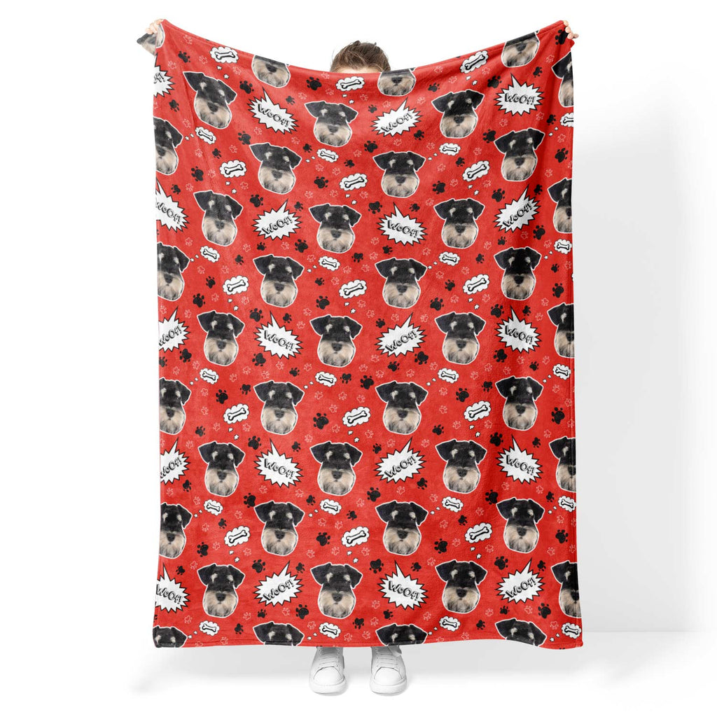 Woof Dog Personalised Blanket