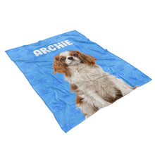 Load image into Gallery viewer, Dog Name Personalised Blanket