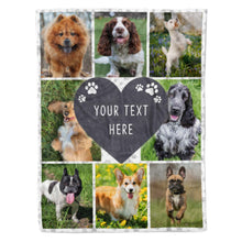 Load image into Gallery viewer, Dog Text Photo Blanket