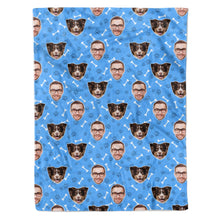 Load image into Gallery viewer, Dog &amp; Owner Personalised Blanket