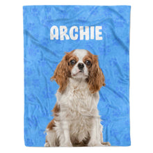 Load image into Gallery viewer, your dogs name on a personalised blanket