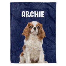 Load image into Gallery viewer, Dog Name Personalised Blanket