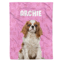 Load image into Gallery viewer, Dog Name Personalised Blanket