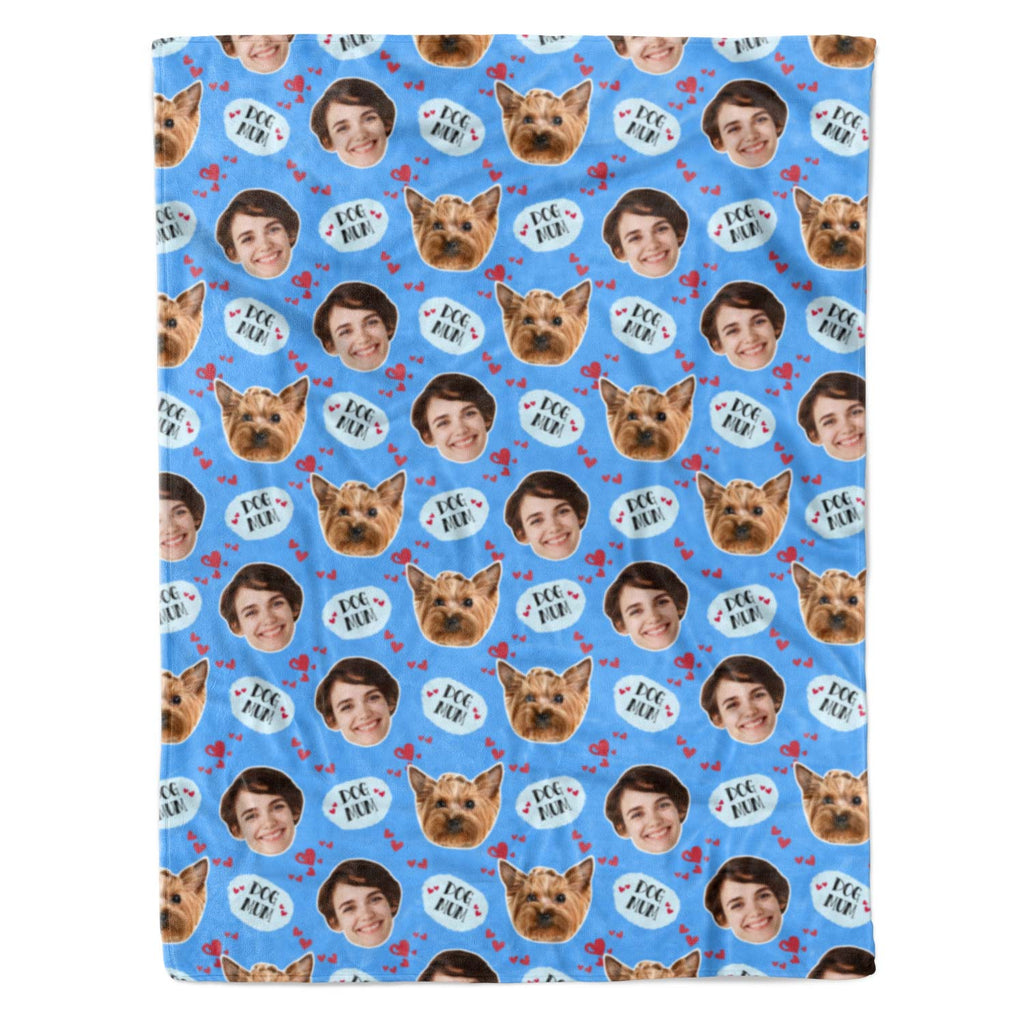 dog photo blanket for mum