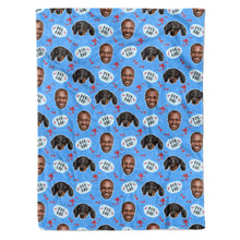 Load image into Gallery viewer, Dog Dad Personalised Blanket