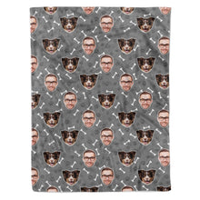 Load image into Gallery viewer, Dog &amp; Owner Personalised Blanket