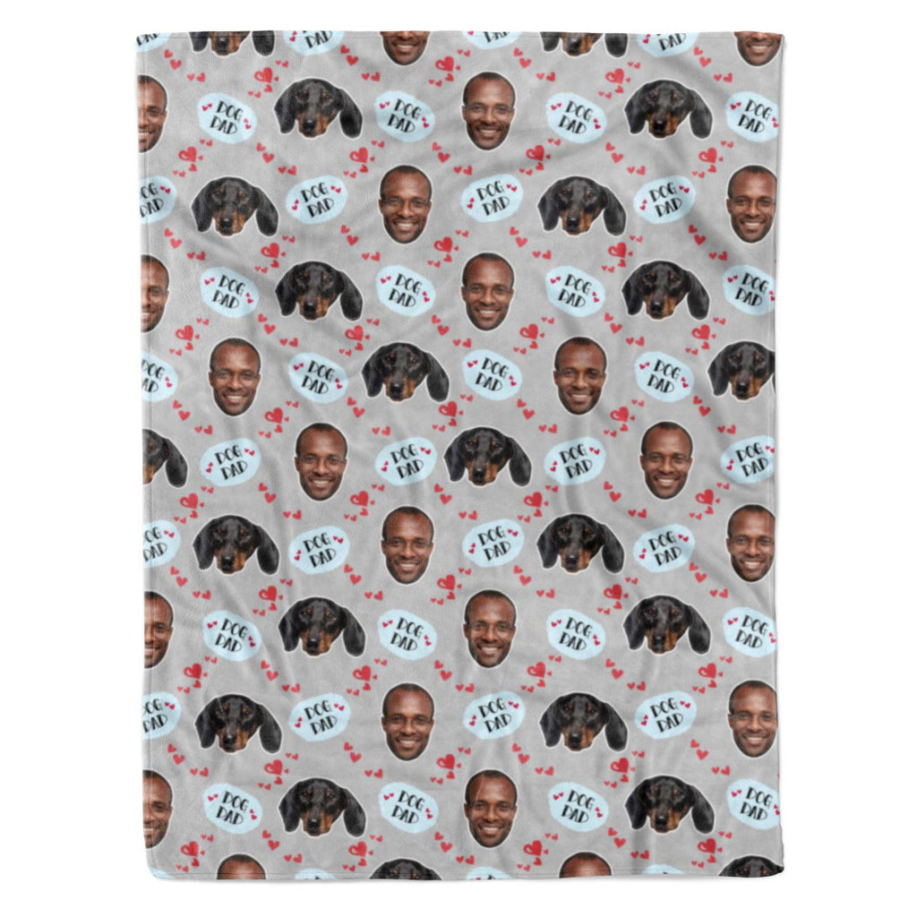 Dog Dad Personalised Blanket