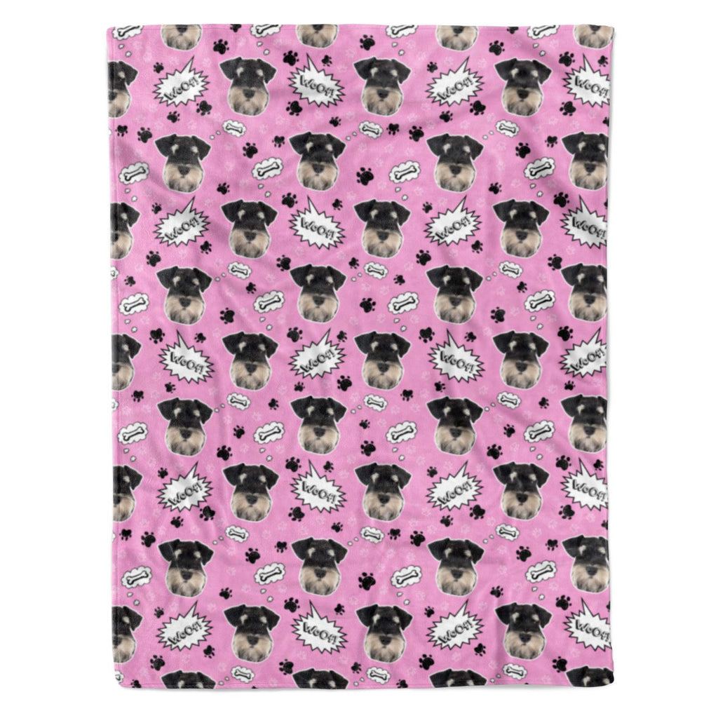 Woof Dog Personalised Blanket