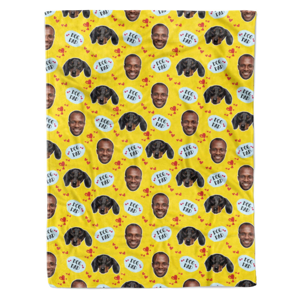 Dog Dad Personalised Blanket