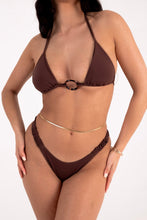 Load image into Gallery viewer, Ruched bottoms - chocolate brown