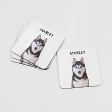 Load image into Gallery viewer, Custom Dog Portrait Coaster