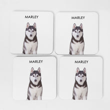 Load image into Gallery viewer, Custom Dog Portrait Coaster