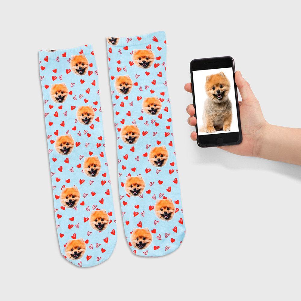 Your Dog Love Heart Socks