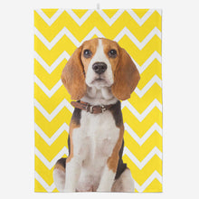 Load image into Gallery viewer, Your Dog Zig Zag Tea Towel