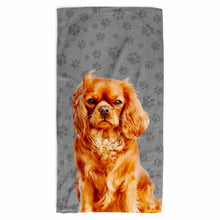 Load image into Gallery viewer, Your Dog Paw Prints Beach Towel