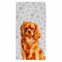 Load image into Gallery viewer, Your Dog Paw Prints Beach Towel