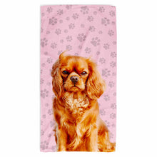 Load image into Gallery viewer, Your Dog Paw Prints Beach Towel