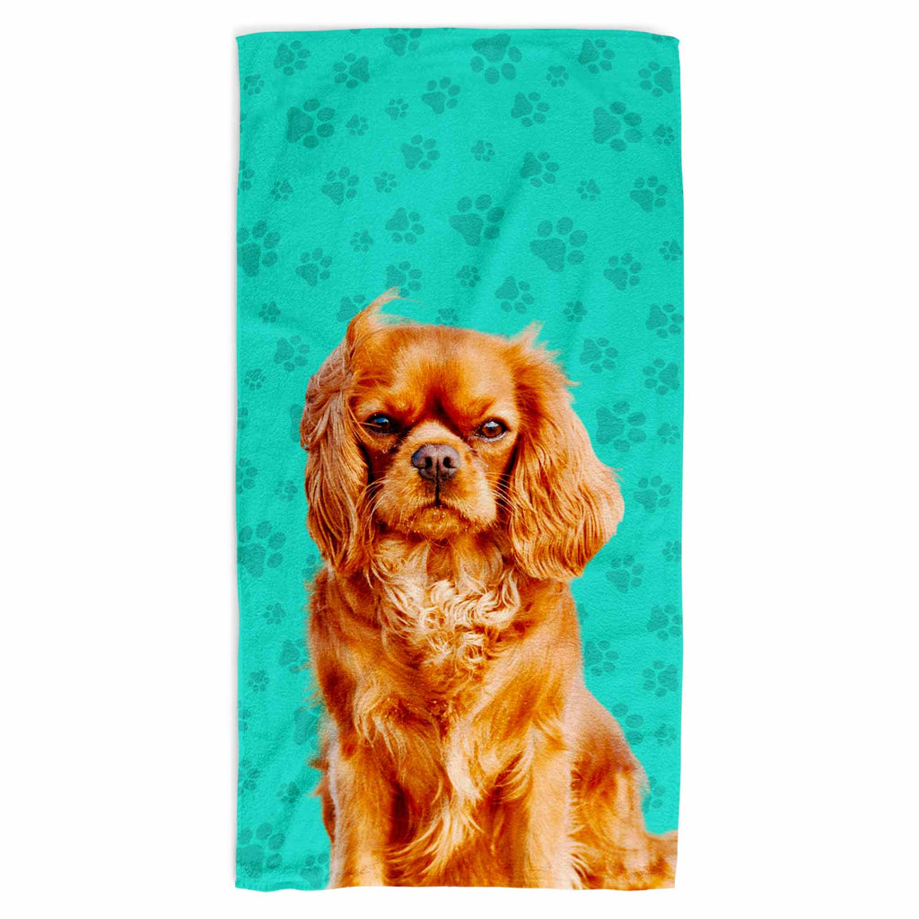 Your Dog Paw Prints Beach Towel