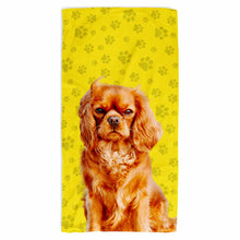 Load image into Gallery viewer, Your Dog Paw Prints Beach Towel