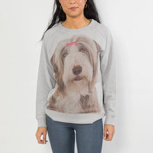 Load image into Gallery viewer, Personalised Dog Face Ladies Sweatshirt