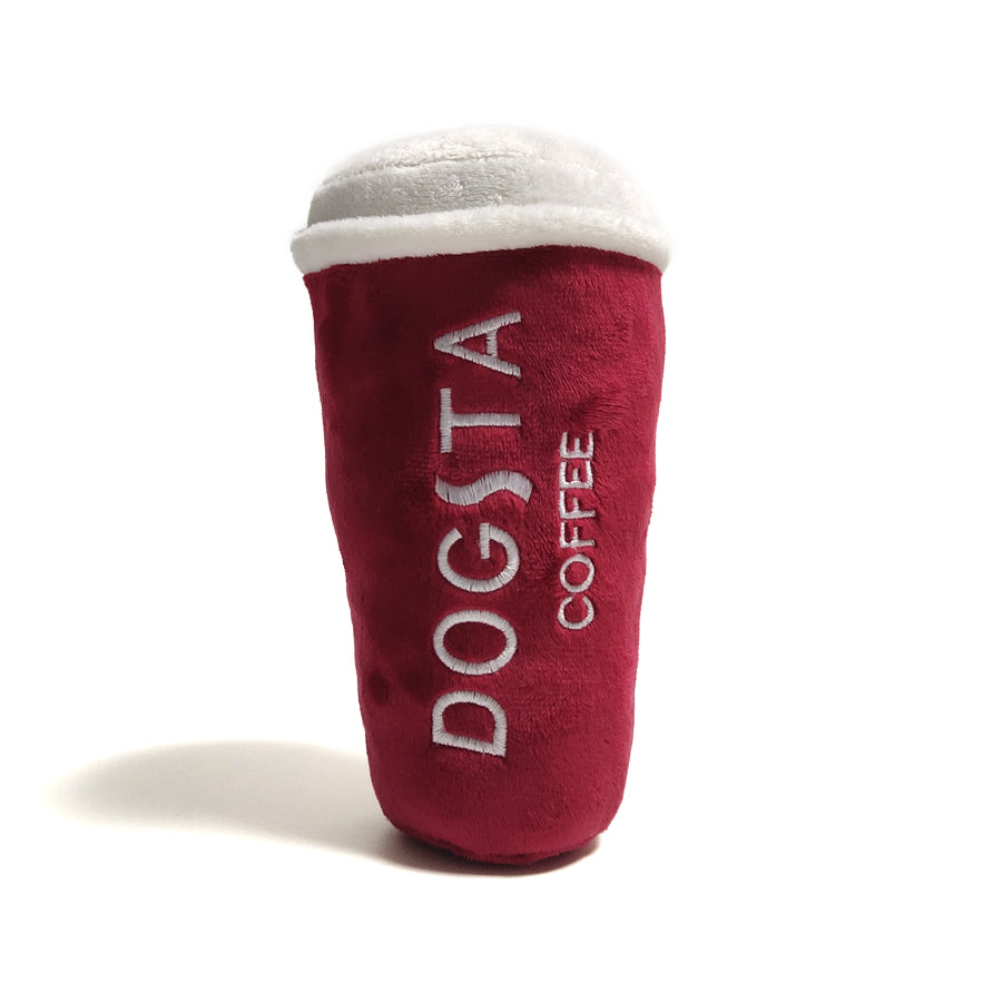 Dogsta Coffee Cup Plush Dog Toy