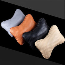 Load image into Gallery viewer, 1 pair Luxury Linen material car headrest pillow Unisex Breathable Auto Neck Rest Headrest Cushion Pillows 4 seasons Universal