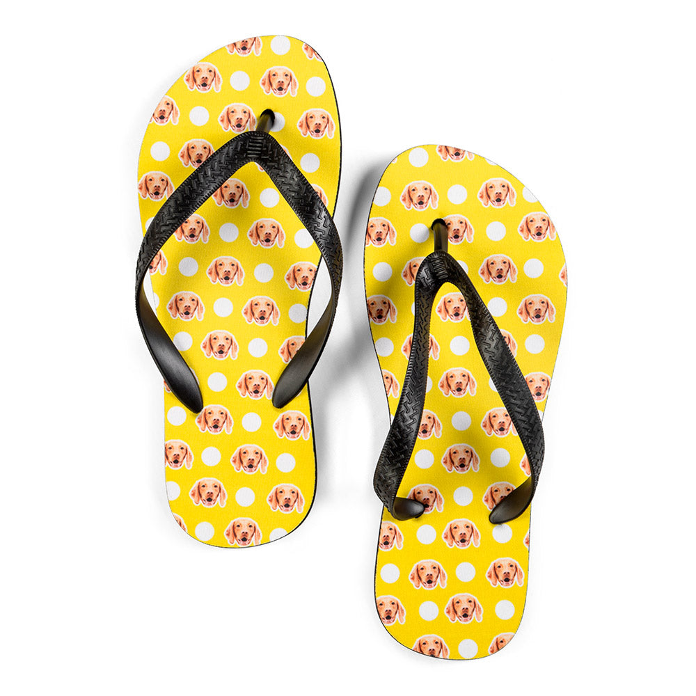 Dog Photo Flip Flops