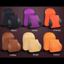 Load image into Gallery viewer, 1PCS memory foam cute car seat headrest pillow solid for the neck rest waist back support cushion set pillows auto accessories