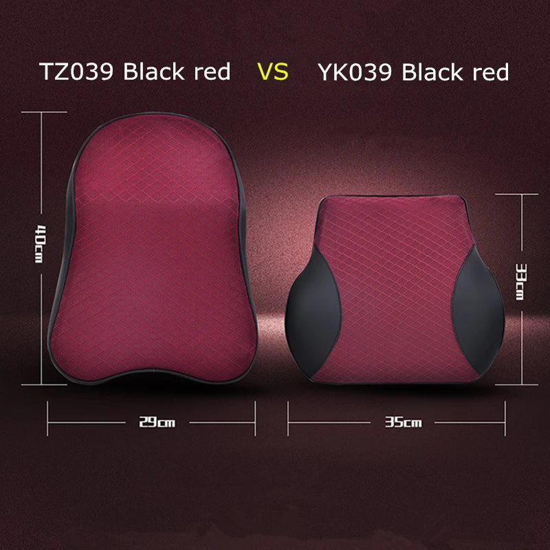 1PCS memory foam cute car seat headrest pillow solid for the neck rest waist back support cushion set pillows auto accessories