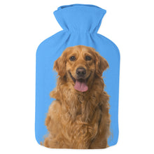 Load image into Gallery viewer, blue personalised dog hot water bottle